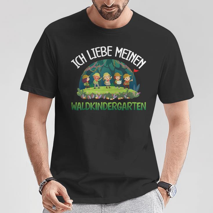 Ich Liebe Meinen Waldkindergarten Waldkind T-Shirt Lustige Geschenke