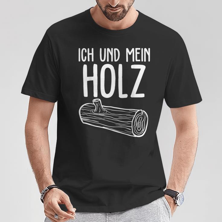 Ich Und Mein Holzfäller Forest Firewood T-Shirt Lustige Geschenke