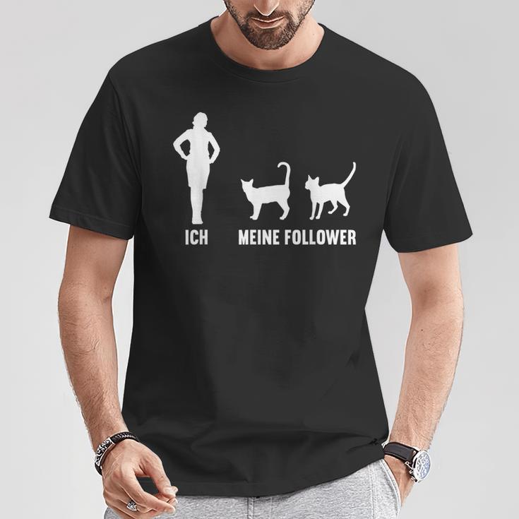 Ich Und Meine Follower Cat Kitten Cat T-Shirt Lustige Geschenke