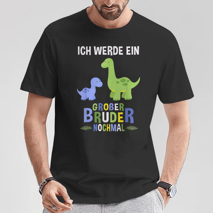 Ich Werde Ein Große Bruder Nochmal Dinosaur T-Shirt Lustige Geschenke