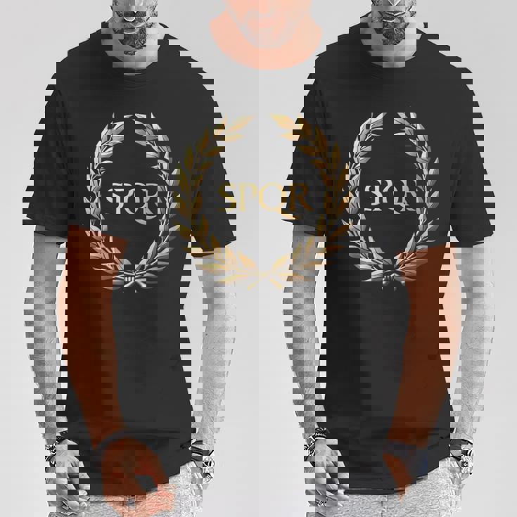 Imperio Romano Spqr Camiseta unisex Regalos divertidos