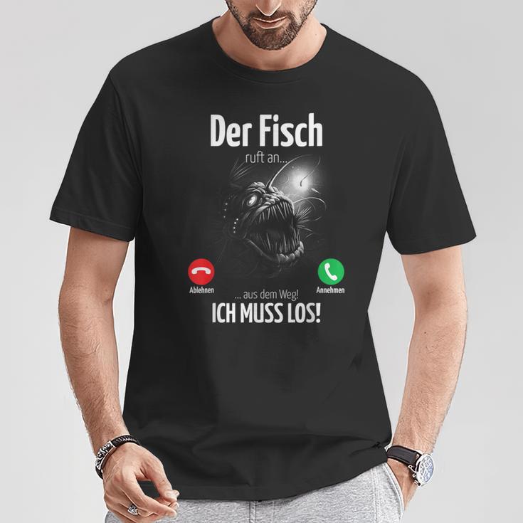 Ingenious Der Fisch Call An Ich Muss Fishing Outfit For Anglers T-Shirt Lustige Geschenke