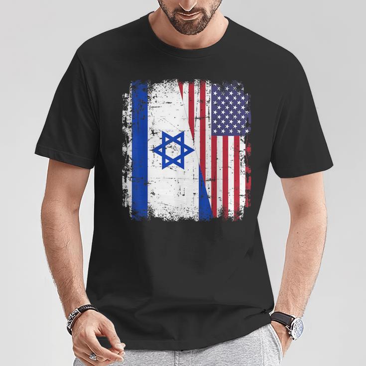 Israel Usa Flag T-Shirt Lustige Geschenke