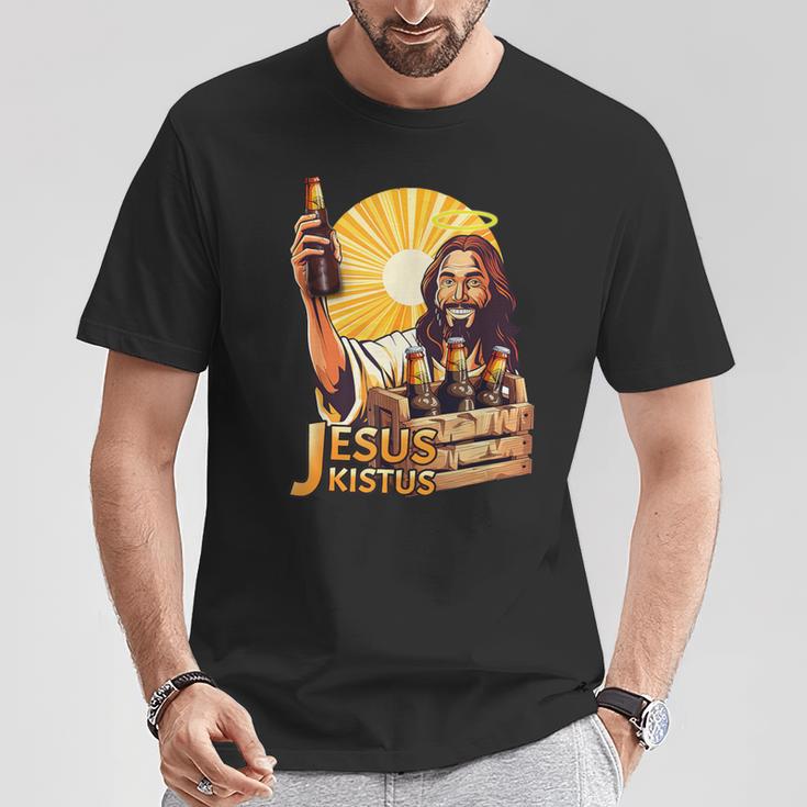 Jesus Kistus Beer God T-Shirt Lustige Geschenke