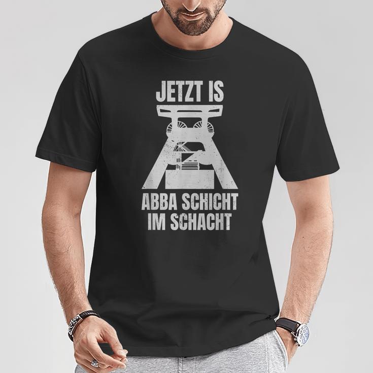 Jetzt Is Aber Schicht Förderturm Ruhrpottdeutsch T-Shirt Lustige Geschenke