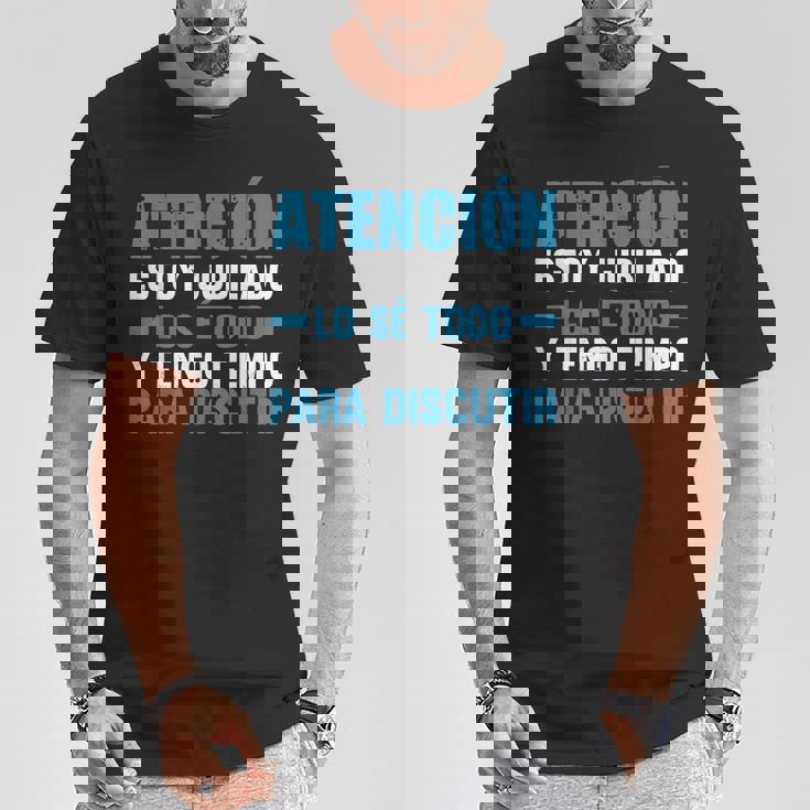 Jubilado Hombre Divertido Jubila Atención Estoy Jubilado Camiseta unisex Regalos divertidos