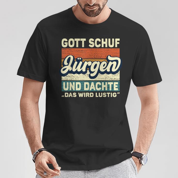 Jürgen Name Saying Gott Schuf Jürgen S T-Shirt Lustige Geschenke