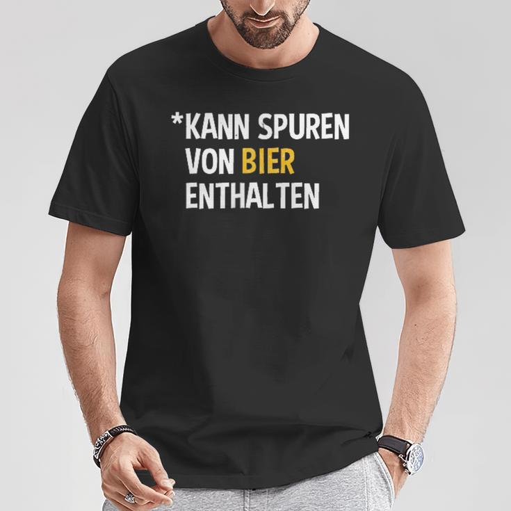 Kann Spurenon Bier Enthalten T-Shirt Lustige Geschenke