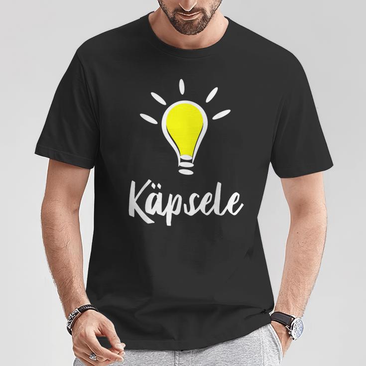 Käpsele Genie Schlaumeier Kluger Mensch Auf Swabisch T-Shirt Lustige Geschenke