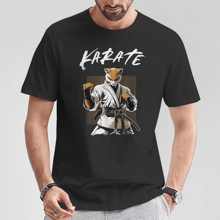 Karateka Karate Fox T-Shirt Lustige Geschenke