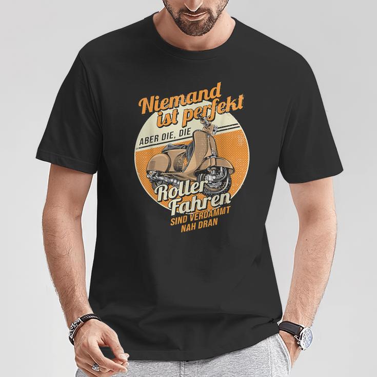 Kein Mand Ist Perfekt Statement Scooter T-Shirt Lustige Geschenke