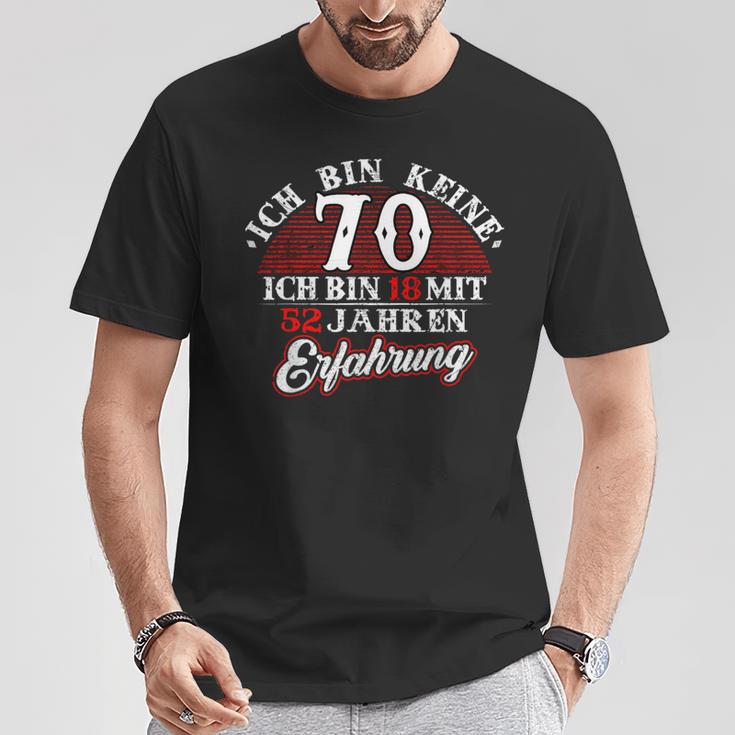 Keine 70 Jahre 18 Mit Experience Birthday T-Shirt Lustige Geschenke