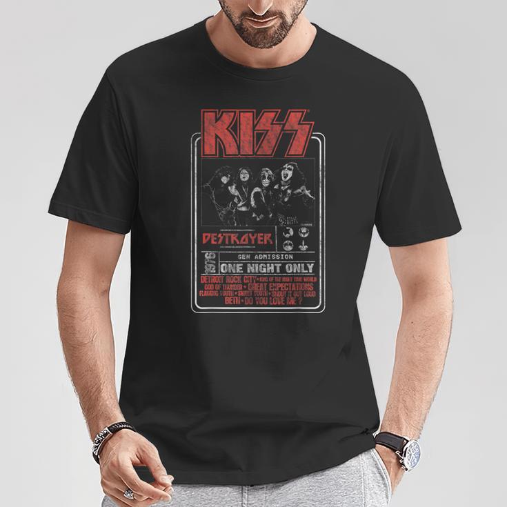 Kiss Nur Eine Nacht T-Shirt Lustige Geschenke