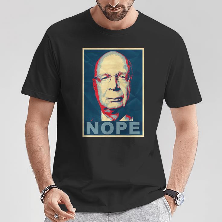 Klaus Schwab Nö T-Shirt Lustige Geschenke