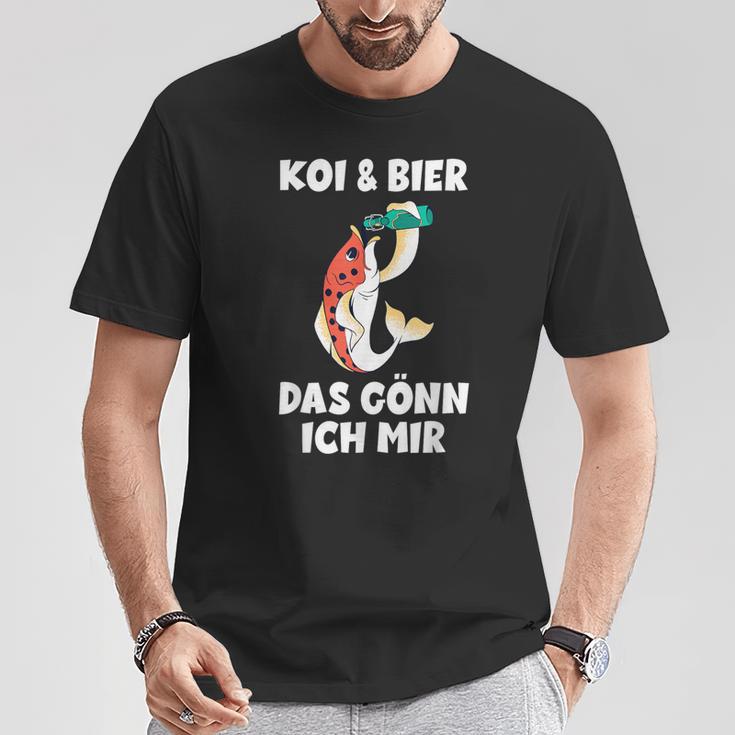 With Koi Carp Garden Pond Koi & Beer Das Gönn Ich Mir T-Shirt Lustige Geschenke