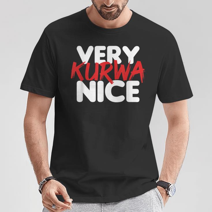 Very Kurwa Nice T-Shirt Lustige Geschenke