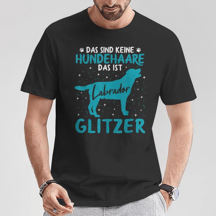 Labrador Glitter Dog Hair Dog Owners T-Shirt Lustige Geschenke