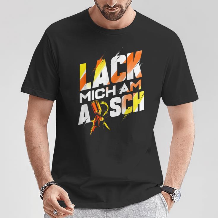 Lack Mich Am Arsch Lackier T-Shirt Lustige Geschenke