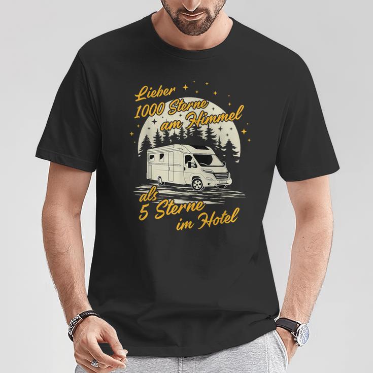 Lieber 1000 Sterne Am Himmel Caravan Camper Motorhome T-Shirt Lustige Geschenke