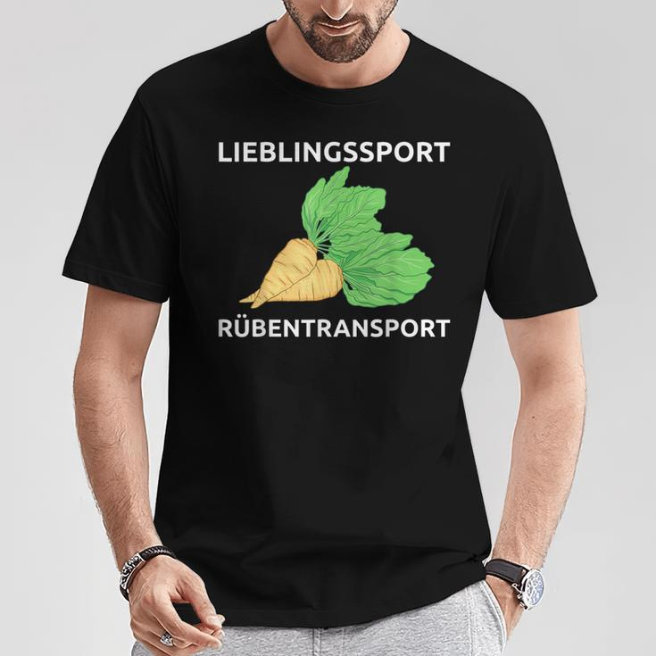 Lieblingssport Rübransport T-Shirt Lustige Geschenke