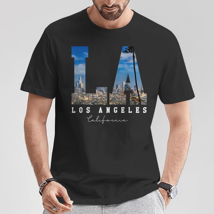 Los-Angeles California La Skyline Pride T-Shirt Lustige Geschenke