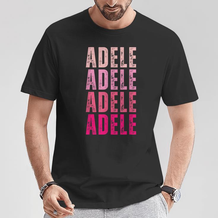 I Love Adele Pattern Personalised Name Adele T-Shirt Lustige Geschenke