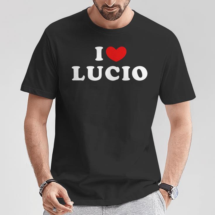 I Love Lucio I Love Lucio T-Shirt Lustige Geschenke