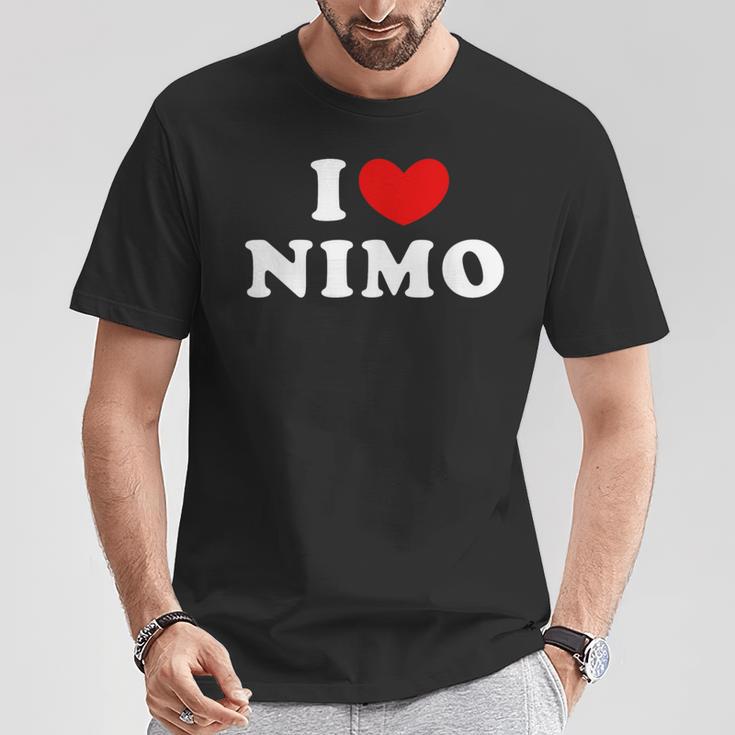 I Love Nimo I Love Nimo T-Shirt Lustige Geschenke