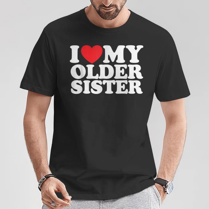 I Love My Older Sister T-Shirt Lustige Geschenke