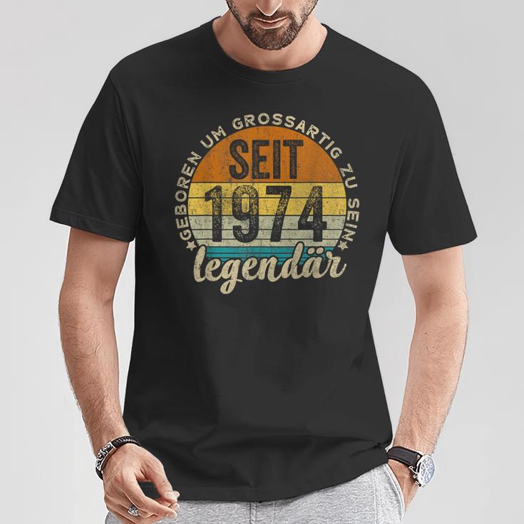 Lustiger 50 Geburtstag -Intage 1974 Geburtstag 50 Jahre T-Shirt Lustige Geschenke