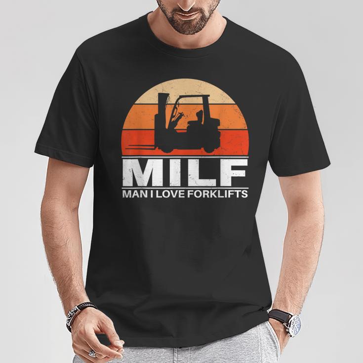 Man I Love Forklifts T-Shirt Lustige Geschenke