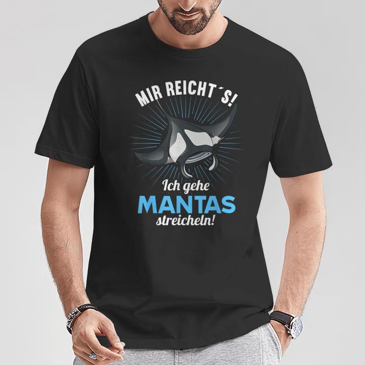 Manta Mir Reichts Ich Gehe Mantas Strokeling T-Shirt Lustige Geschenke