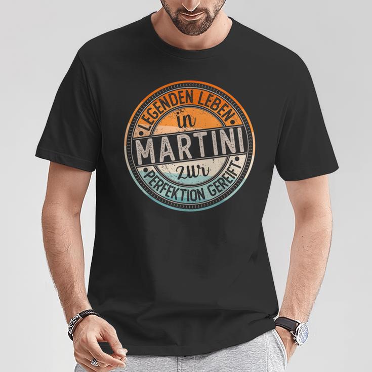 Martini Retro Colours Legends Life In Martini T-Shirt Lustige Geschenke