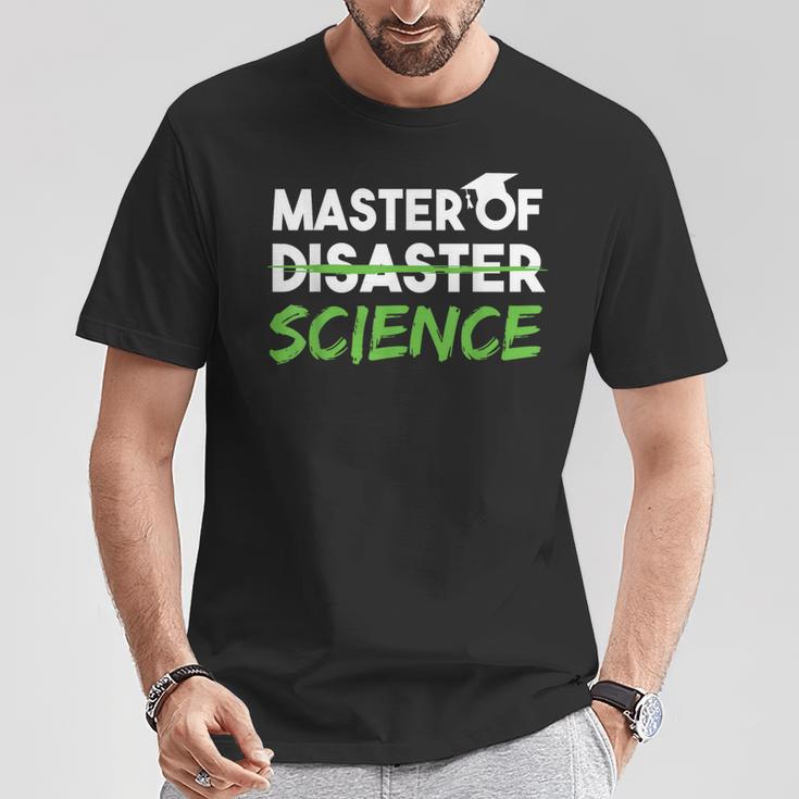 Master Of Science Uni Graduation Master T-Shirt Lustige Geschenke