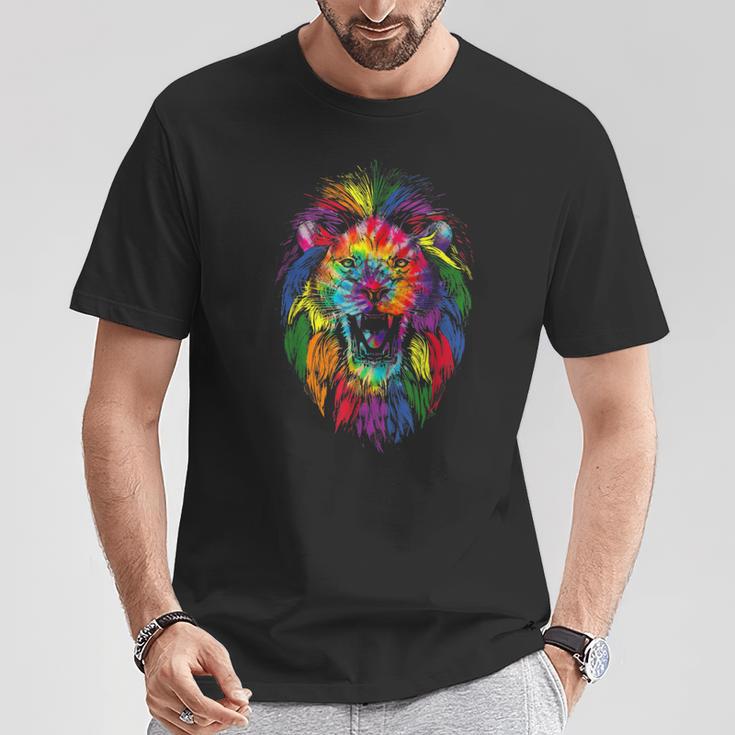 Mb35 Gay Pride Lion Lgbt Rainbow Tie Dye Pride Month Parade T-Shirt Unique Gifts