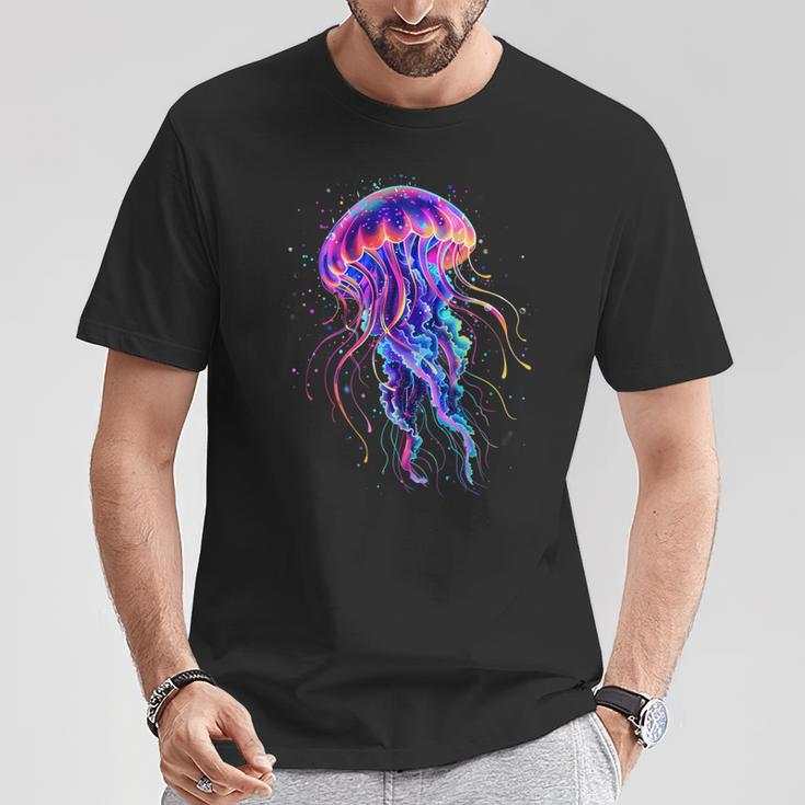 Meer Ozean Quallen Marine Säugetier Ozean Meerestier Quallen T-Shirt Lustige Geschenke