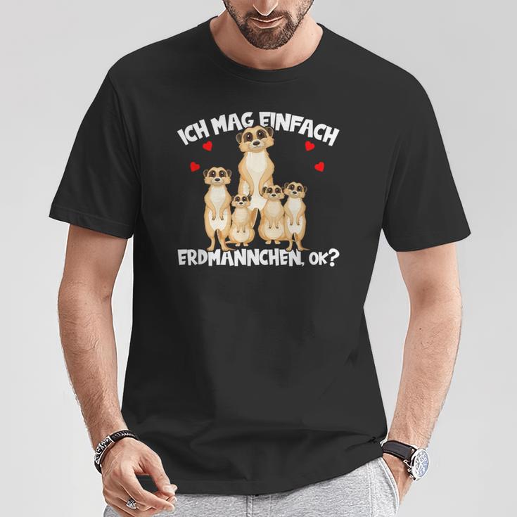 Meerkat Ich Mag Halt Einfach Meerkat Ok S T-Shirt Lustige Geschenke