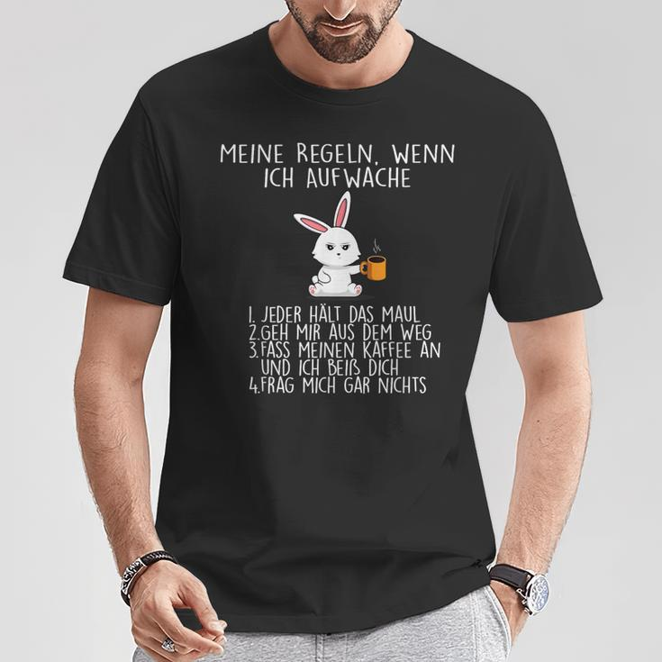 Meine Rules Wenn Ich Aufwache T-Shirt Lustige Geschenke