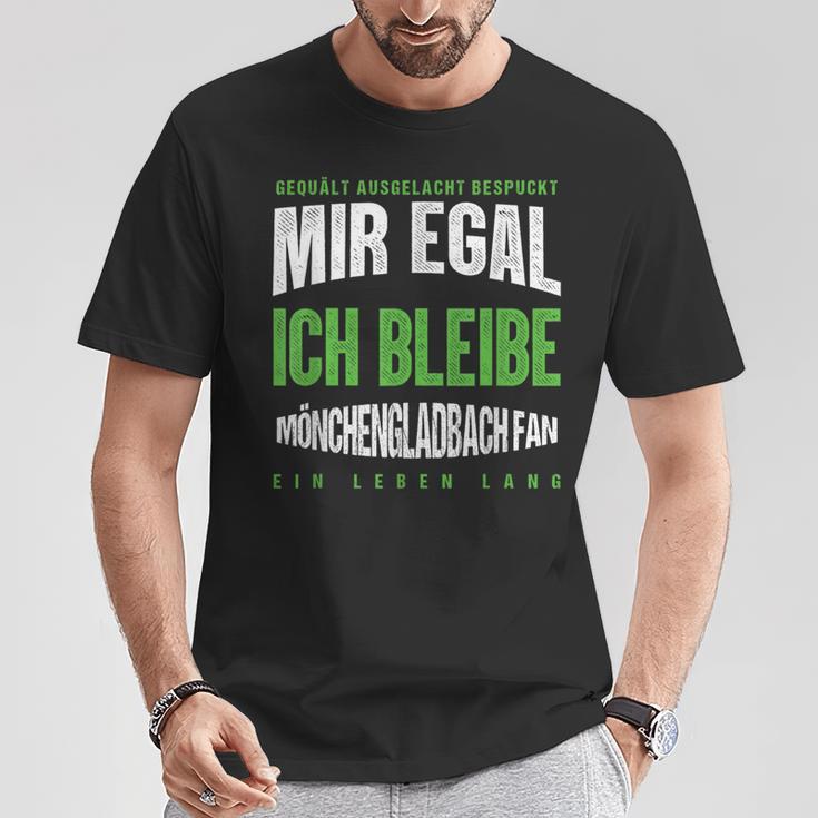 Mir Egal Ich Bleibe Mönchengladbach Fan Football Fan T-Shirt Lustige Geschenke