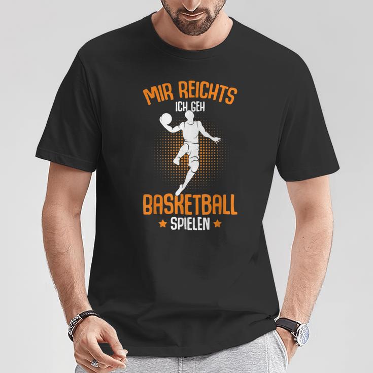 Mir Reichts Ich Geh Basketball Playing Basketballer Boys' T-Shirt Lustige Geschenke