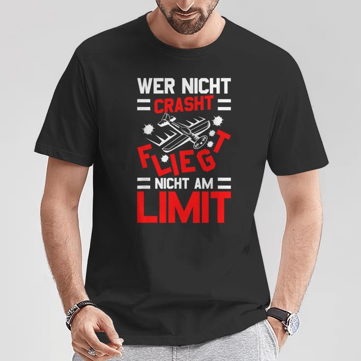 Modellflug Sprüche Lustig Modellbauer Model Flyer Aviator T-Shirt Lustige Geschenke