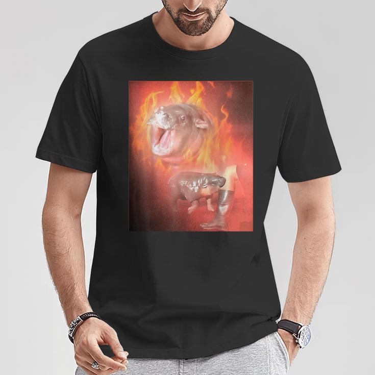 Moo Deng Bite T-Shirt Lustige Geschenke