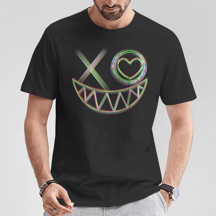 Music Festival Rave Face Electro Techno T-Shirt Lustige Geschenke