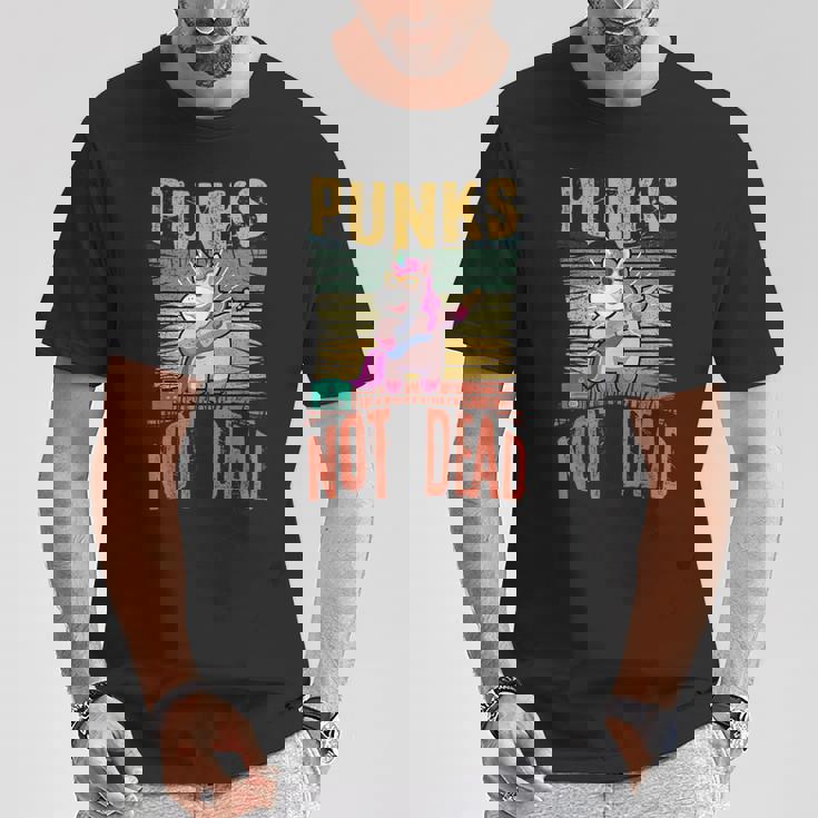 Musique Punk Non Morte Punk Rock Licorne T-Shirt Cadeaux drôles