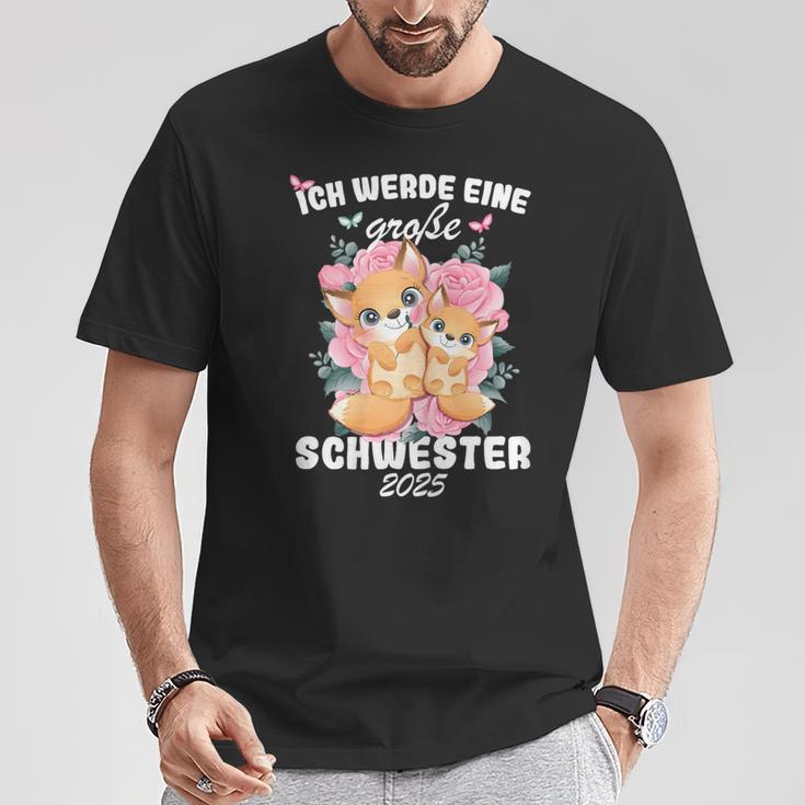 Nachwuchserkunden Ich Werde Große Schwester 2025 T-Shirt Lustige Geschenke