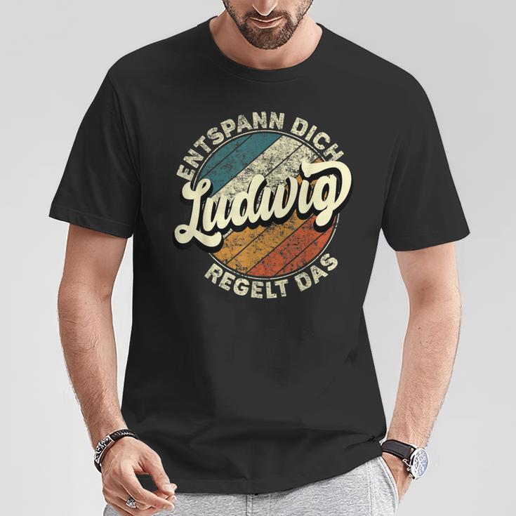 Name Ludwig Entspann Dich Ludwig Regelt Das T-Shirt Lustige Geschenke