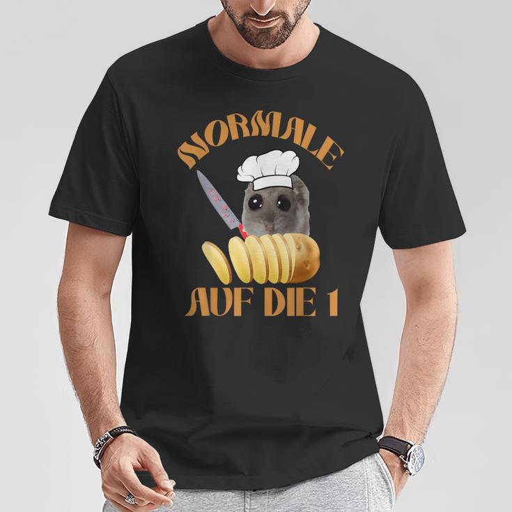 Normale Potatolen Auf Die 1 Sad Hamster Chef T-Shirt Lustige Geschenke