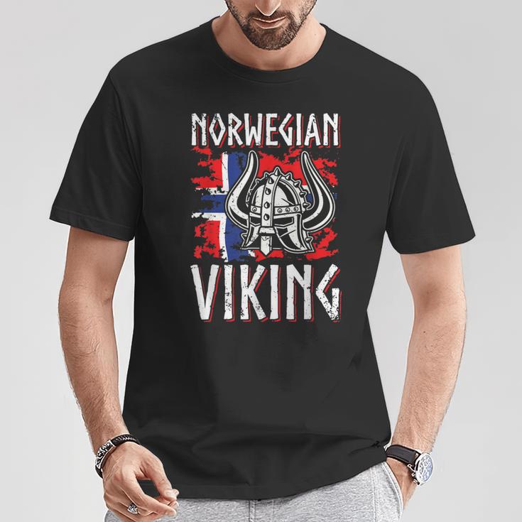 Norwayiking Norway Flag T-Shirt Lustige Geschenke