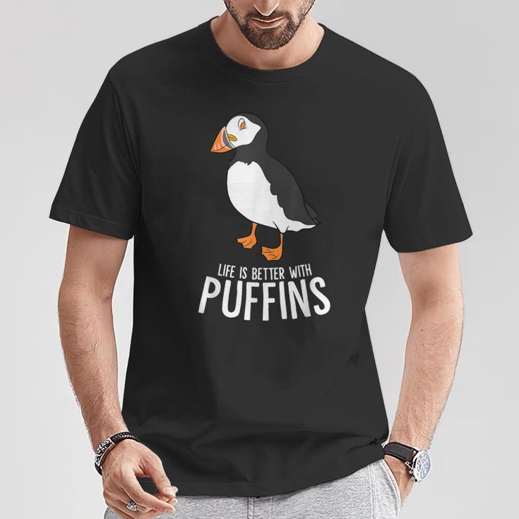 Nur Ein Mädchen Das Puffin Liebt Puffin Parrot T-Shirt Lustige Geschenke