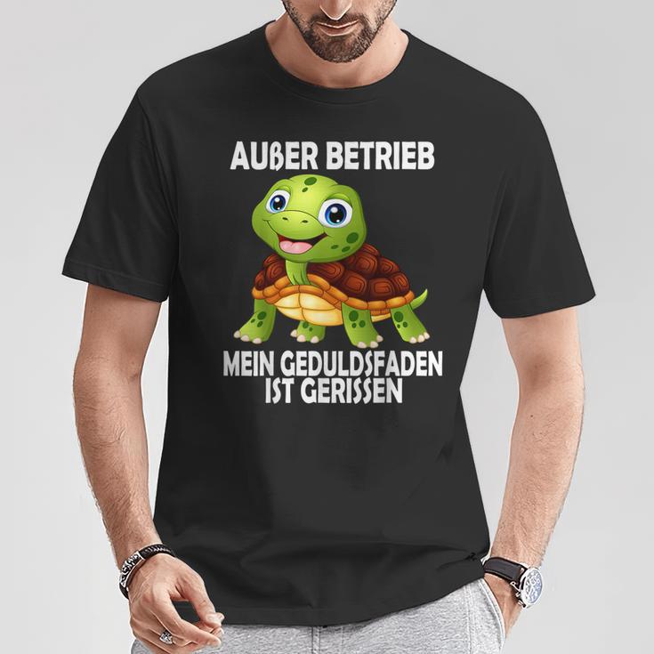 Ohne Betrieb Schildkrötle T-Shirt Lustige Geschenke